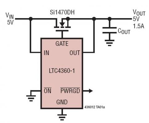 具 80V 過壓保護能力的 5V 系統
