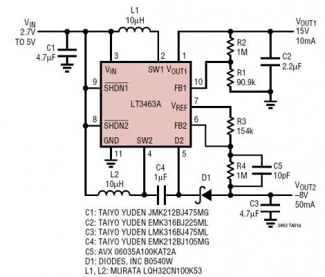 CCD ƫԴ (15V-8V)